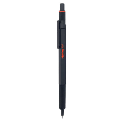 rOtring 600 Ballpoint Pen | medium tip | Black Ink | black barrel | refillable