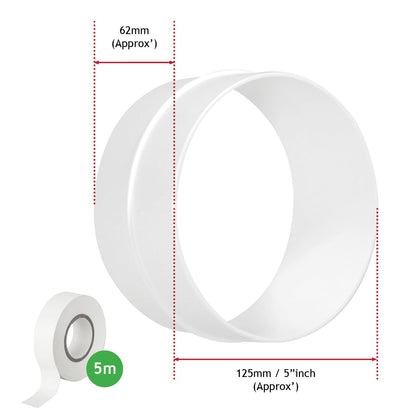 Air conditioning hose, PVC hose, extension, 6m, 12.7cm, Spares2go.