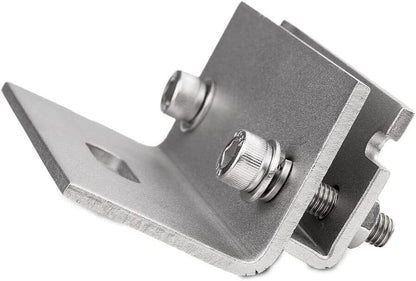 4PCS standing seam roof clamp with stabilization clip, standing seam roof clip, stainless steel solar mounting clamp.