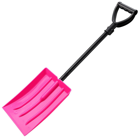 Snow shovel beach shovel for kids, Rust-resistant children's shovel metal handle with total length of 84 cm, Sturdy and stable plastic