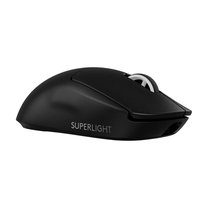 Logitech G PRO X SUPERLIGHT 2 wireless gaming mouse, Western Europe packaging, 60g pro-grade mouse with 5 programmable buttons, 44K DPI sensor, 8,000 Hz signal rate, USB-C charging for PC/Mac - Black