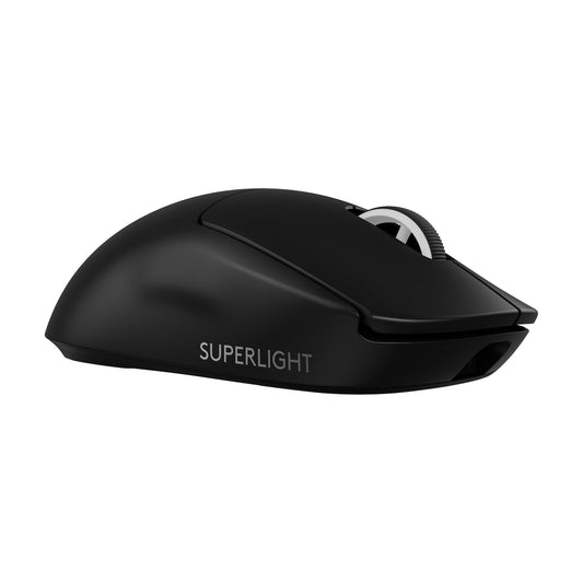 Logitech G PRO X SUPERLIGHT 2 wireless gaming mouse, Western Europe packaging, 60g pro-grade mouse with 5 programmable buttons, 44K DPI sensor, 8,000 Hz signal rate, USB-C charging for PC/Mac - Black