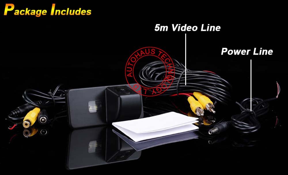 HD Car Backup Camera Parking Camera Rearview System Parking Assistance Compatible with VW New Beetle/Passat CC 4D/Phaeton/Scirocco/Polo/Golf MK4/MK5/MK6/EOS/LUPP/Seat Leon/Aitea/Skoda Superb Combi