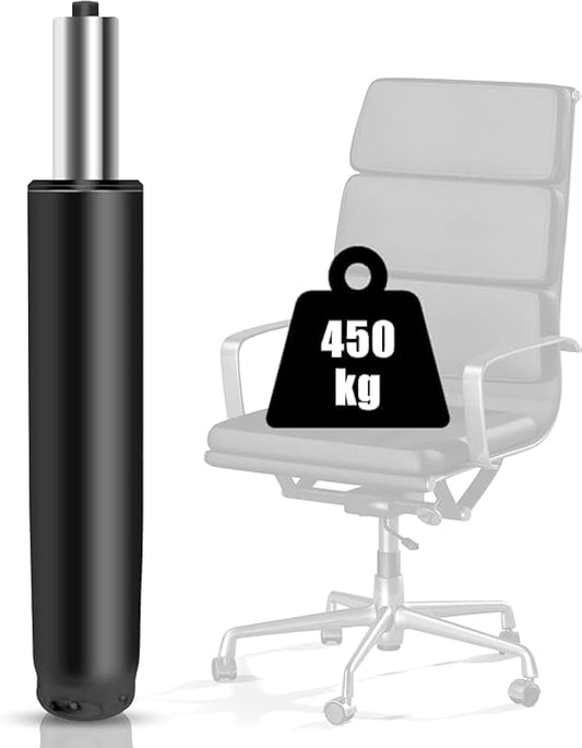 Gas spring, gas spring office chair 1000 lbs (450KG) - Gas spring for swivel chairs, suitable for office chairs and chairs, 290mm-430mm adjustable height gas spring office chair High load capacity (Black)