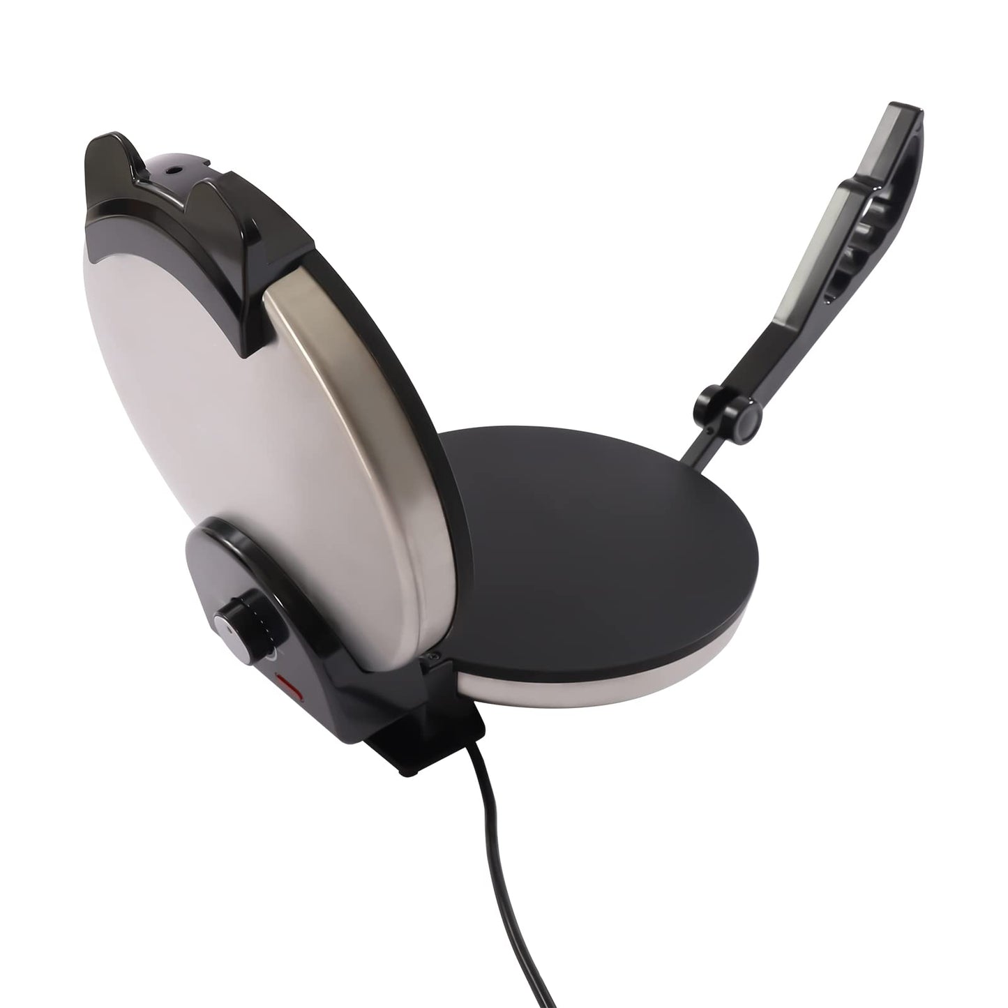 Electric chapati roti maker, electric chapati baker flatbread, temperature adjustable, up to 200°C flatbread tortilla press for pancakes, omelets, and crepes.