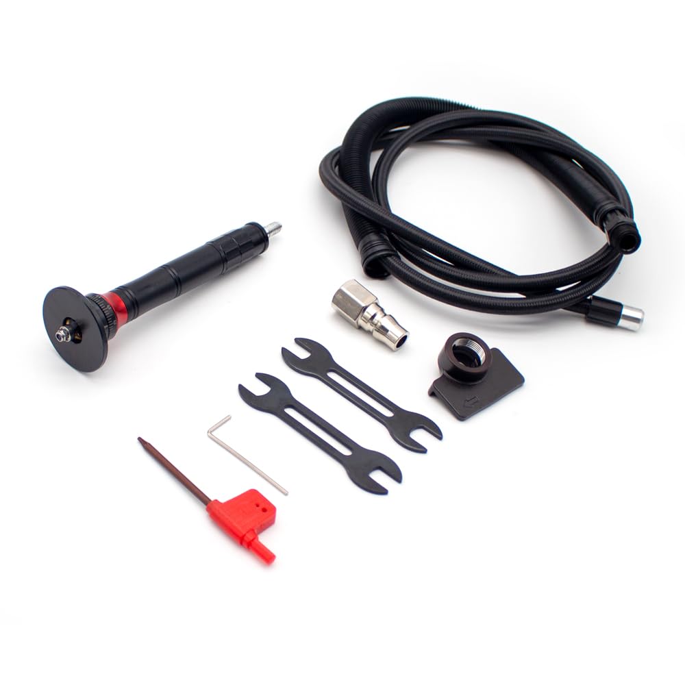 Toplionace Mini Pneumatic Chamfering Machine, Metal Deburring Chamfering Tool Hand Adjustable with 2 Original Blades 0.1-C0.9mm (AX207S)