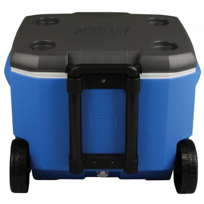 Coleman Blue 60QT Tricolour Wheeled Camping Cooler