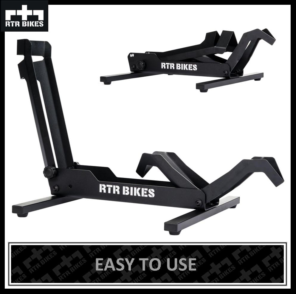 RTR BIKES Brutus Professional Free-standing Bike Stand - Perfect for your garage, home, or bike shop.
