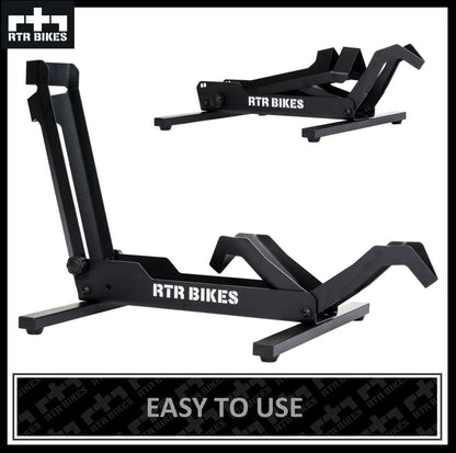 RTR BIKES Brutus Professional Free-standing Bike Stand - Perfect for your garage, home, or bike shop.