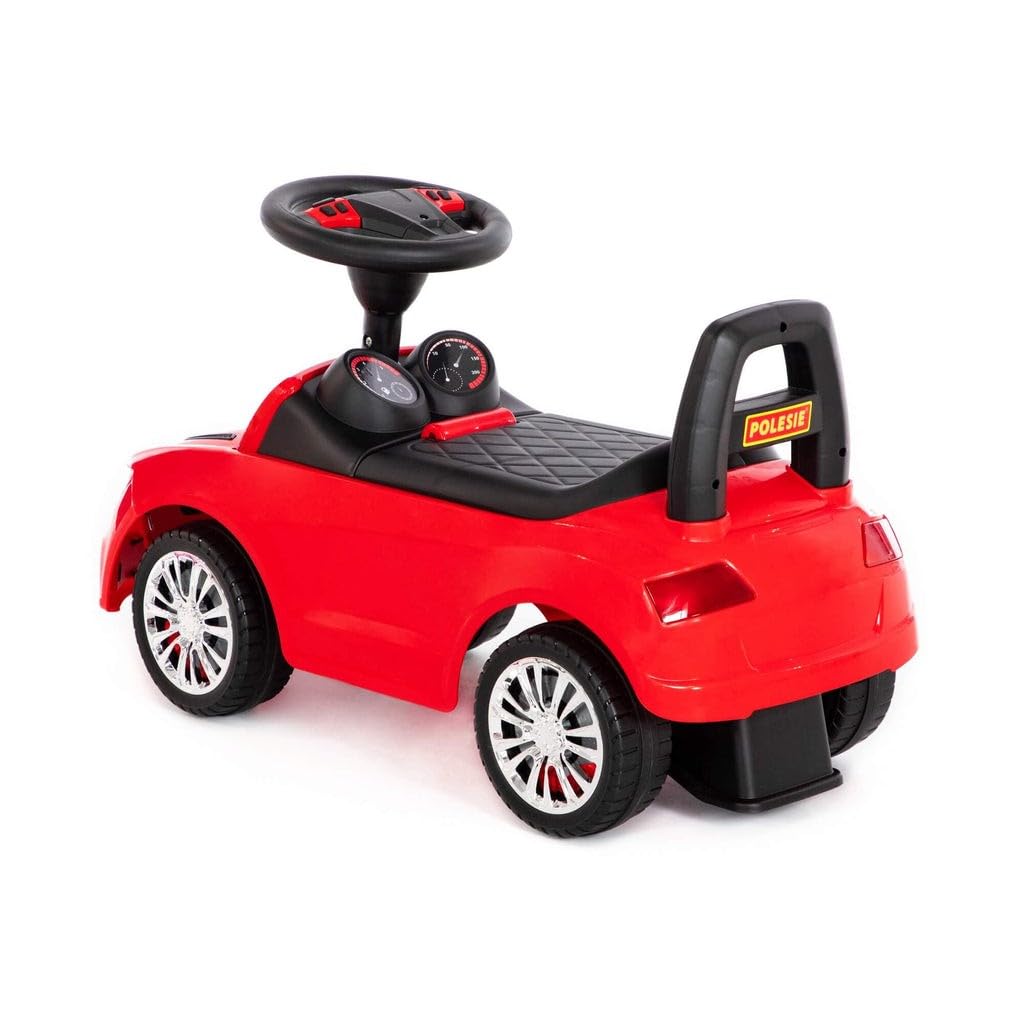 Slider car red Super Car No.2 Sound Kids push vehicle walking aid