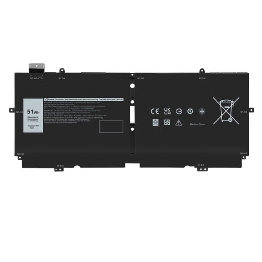 ARyee 52TWH Battery Compatible with Dell XPS 13 7390 2-in-1 P103G P103G001 P103G002 Series Notebook, Replacement for 52TWH MM6M8 0MM6M8 XX3T7 0XX3T7 (7.6V 51Wh)