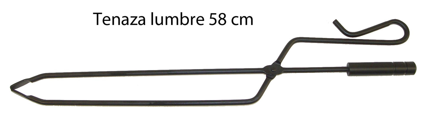 Imex El Zorro 10046 Fireplace Set, square, stainless steel accessories with bellows, 50 x 20 x 20 cm.