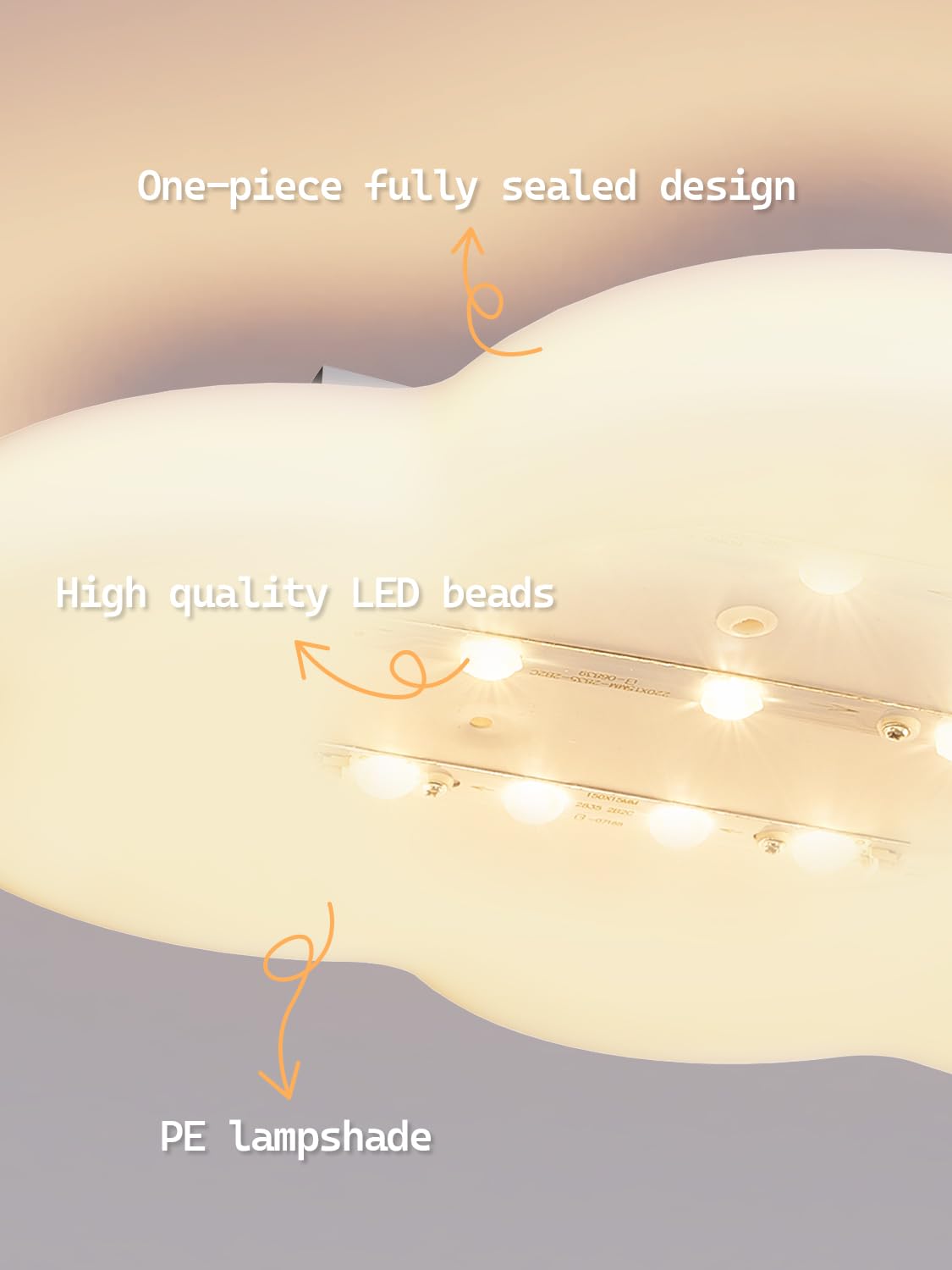 FANLG Ceiling Light Kids Room 40cm, dimmable LED Ceiling Lamp with Remote Control With night light function Cloud Ceiling Light for Bedroom, Living Room, Kids Room