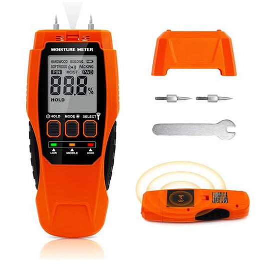 Moisture meter wall, moisture meter masonry 2 in 1 two pins & pinless moisture meter for wall and wood measuring device screed concrete plaster building materials basement walls