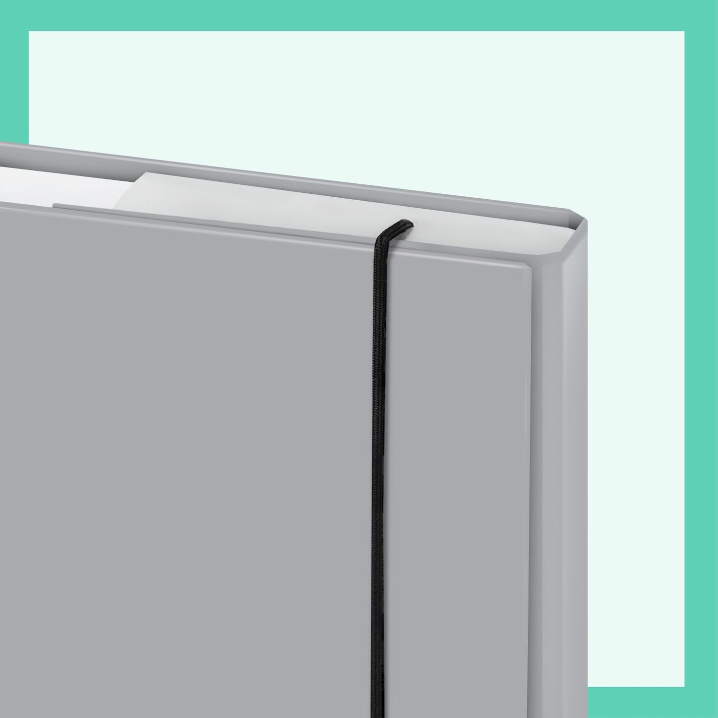 Baagl folder for school backpack A4 - folder for children with rubber band and inner flaps - folder, collection box with elastic band for boys (digger)
