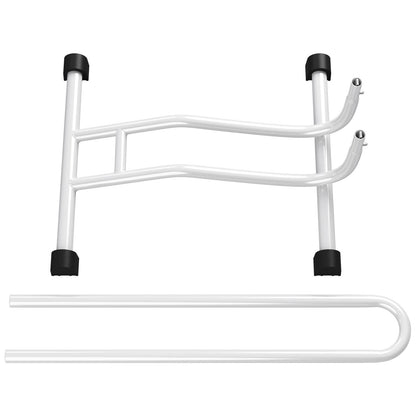 2 x WELLGRO® bike stand - steel, secure footing - color white