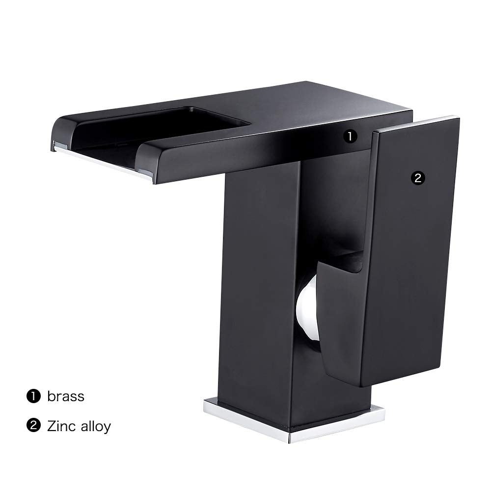 LED waterfall faucet bathroom faucet mixer tap bath faucet