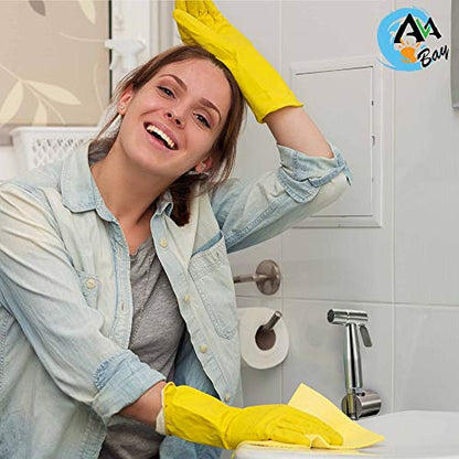 AVAbay® hand shower for toilet, bidet attachment for hot and cold water, long 203.2 cm hose, perfect for female hygiene, cloth diaper, bathroom toilet cleaning.