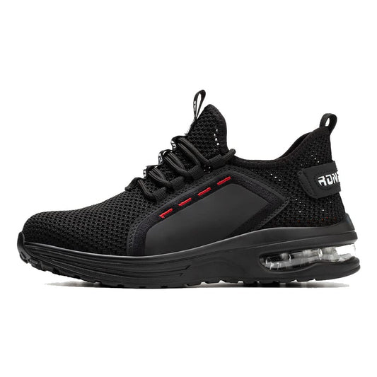 Rona Shoes Safety Shoes Work Shoes Steel Toe Shoes Lightweight Comfortable Sporty Protective Work Shoes Men Women Luna Black EU 36