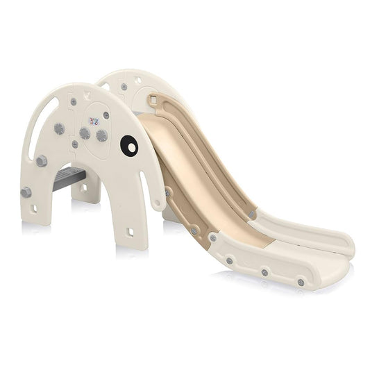 Baby Vivo Kids Slide Children Slide Garden Slide Toddler Slide Plastic Elephant rounded corners & edges for Indoor & Outdoor in Coffee/Brown