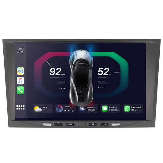 JUNHUA 8" Android 13 2GB+32GB Car Stereo for Opel Corsa c d h Vectra Astra Zafira Meriva Vivaro Twintop Signum Radio Wireless Carplay Android Auto GPS Nav Bluetooth WiFi (Gray)