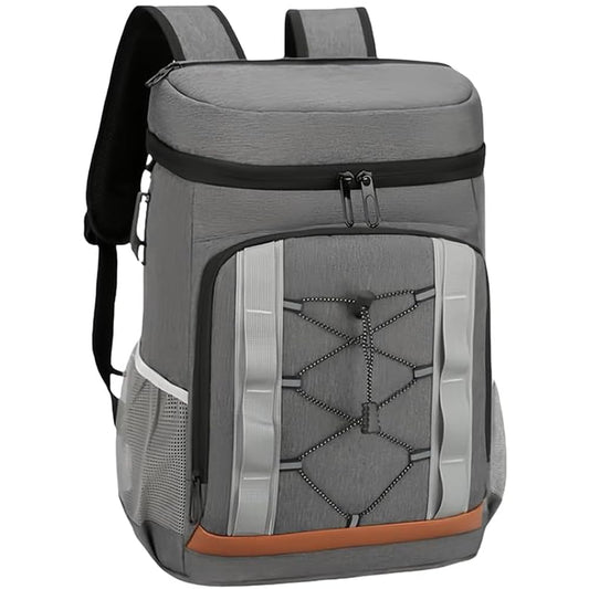 LANHUIYY Cool Backpack 30L Cooler Bag Backpack Thermo Backpack Picnic Backpacks Cool Bag Large Insulated Cooler Bag Men Women for Picnics/BBQs/Camping/Outings/Shopping (Dark Gray, 30L)