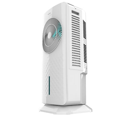 Cecotec - Evaporative cooler with EnergySilence 3500 Cool Compact Smart Control 65W, 3.5L tank, touch control, 3 speeds, 2 modes, 70º oscillation, timer 12h, 2 coolers