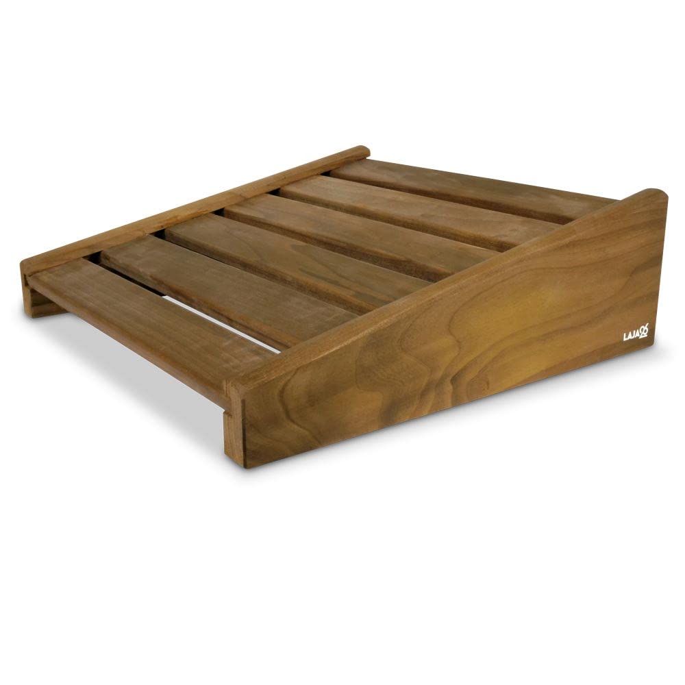 LaJa26 sauna headrest Thermo FSC aspen wood - ideal for neck and shoulders - durable - ergonomic - relaxing and long-lasting - can also be used as a back or footrest - handmade in Europe