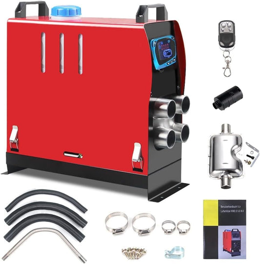 Anbull 8kw diesel parking heater, all-metal combustion chamber 12V diesel air heater fuel car heater air heater diesel heater with remote control LCD monitor for RVs, boats, trucks.