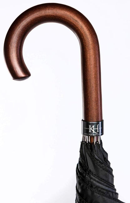 LUCKYWEATHER umbrella for women with Strelitzia design. Large, sturdy, and high-quality umbrella with UV protection.