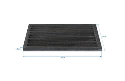 GRILLROSTPROFI Ash grate - fire grate - coal grate - chimney grate in premium quality, cast iron, 18 x 30 cm.