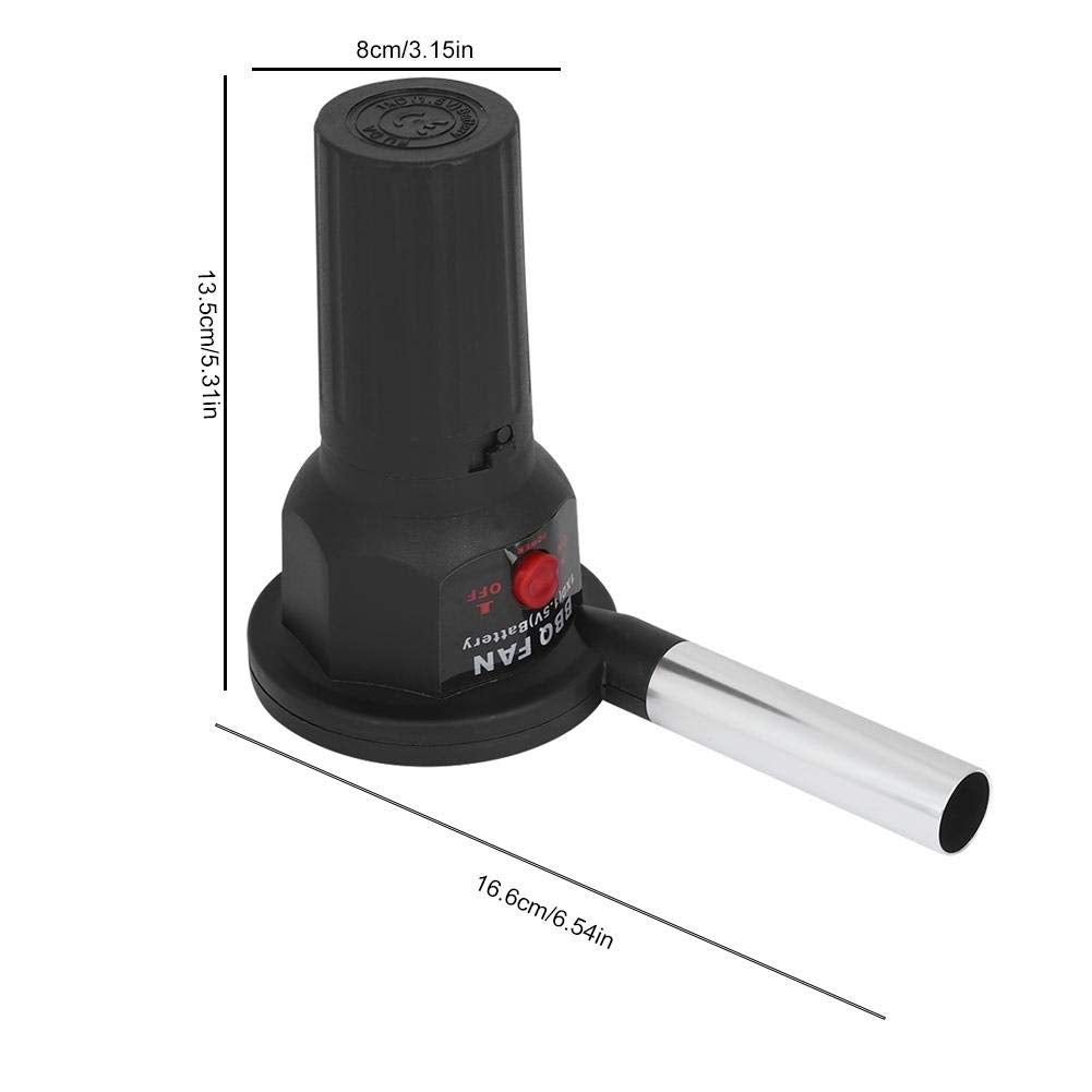 TOPINCN Portable Electric Barbecue Fan 5V Lightweight with Air Blower for Grill Picnic Camping
