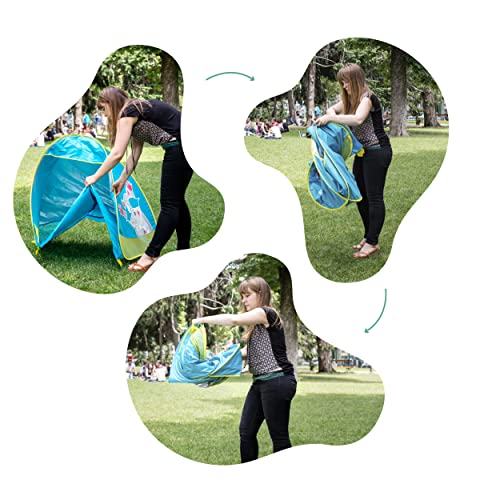 Badabulle Anti-UV Tent, Large Beach Shelter, High Sun Protection SPF 50+, Pop-Up System