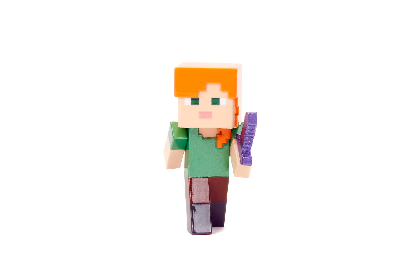 Jada Toys Minecraft Figure Set (4 pieces) made of metal - Collectible figures from Minecraft Caves & Cliffs (Steve, Alex, Creeper, and Warden) for gamers & collectors aged 8 and up, each 6 cm.