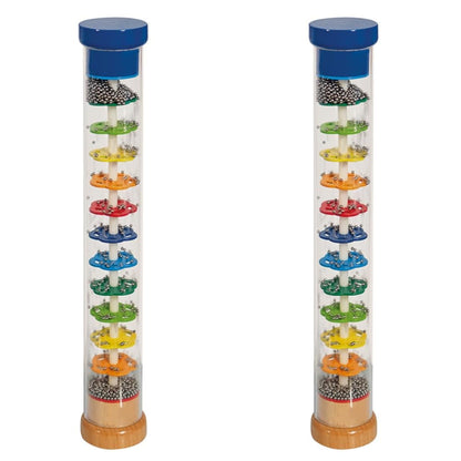 Squirrel 100003446 - Rainmaker made of solid wood, plastic tube with metal balls, 3 to 99 years, 32x5cm (Pack of 2)