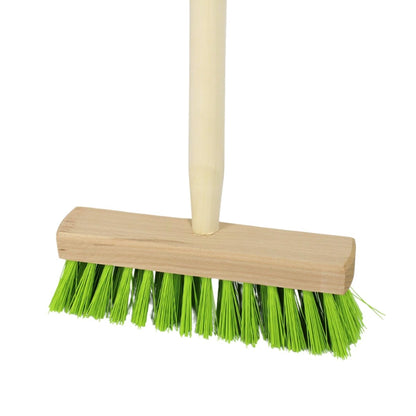 Record Kids Garden Tool Set 6 pieces - shovel, spade, rake, broom, leaf rake, straw broom - Metal - Wooden handle (76cm) Garden toys, gardening set, children's garden tools