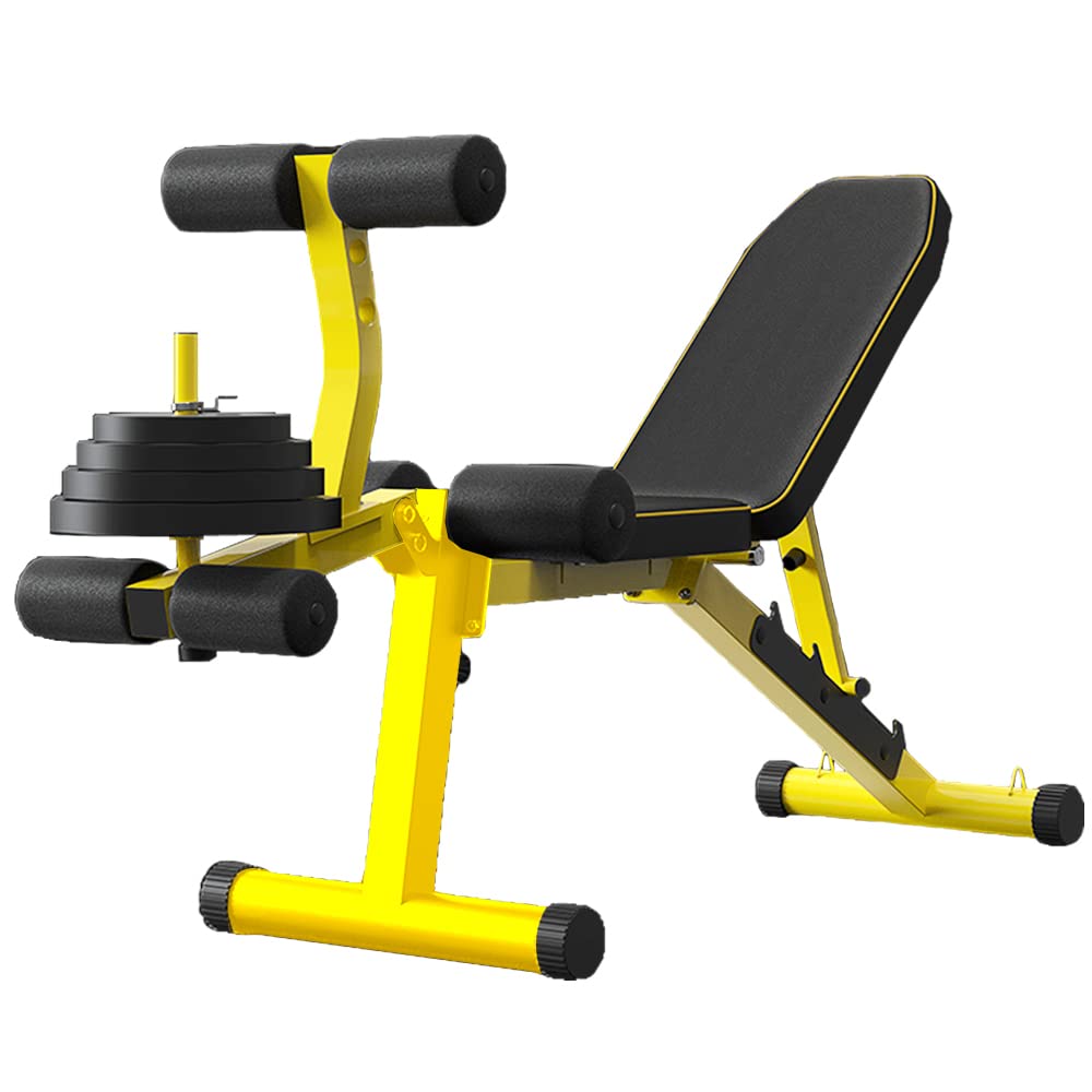 Multifunctional weight bench, adjustable strength training bench for full-body workout equipment for home gym.