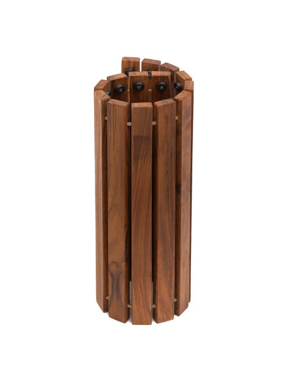 asinox TEK4H880 teak wood shower mat, rolling, 60 X 60 cm