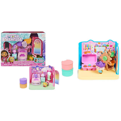 Gabby's Dollhouse Deluxe Room, Sweet Dreams, bedroom with cuddly cat & Deluxe Room, Craft-a-riffic Room, craft room with Baby Box