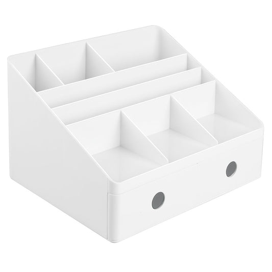 iDesign 42011EU Linus Desk Organizer with Drawers, White