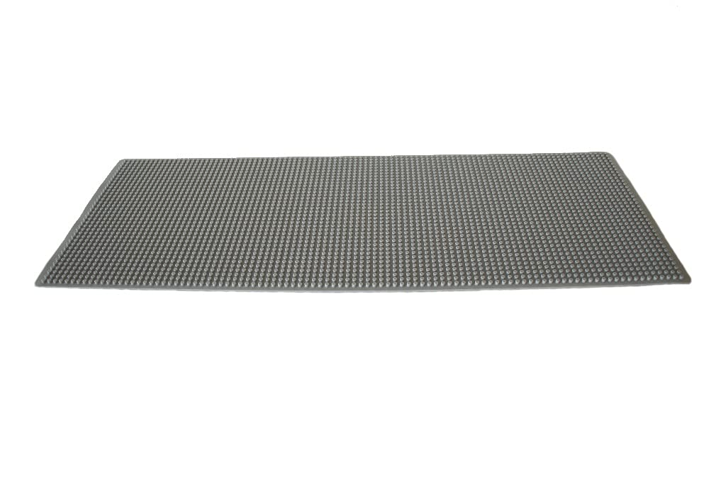 Beslo High Quality Silicone Building Block Mat I Double-sided Baseplate Large I Rollable, Waterproof Baseplate Compatible with Lego Duplo I Flexible Plate BPA-free, 30.5 x 80.5 cm Gray