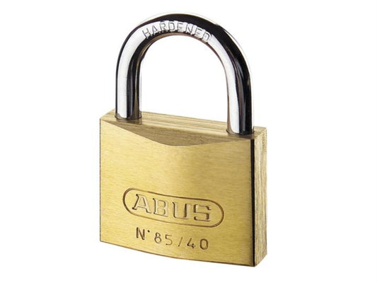 ABUS Brass Padlock 85/50 gl.-2701 - Keyed Alike - for cellar doors, sheds, and more - weatherproof - hardened steel shackle - ABUS Security Level 7