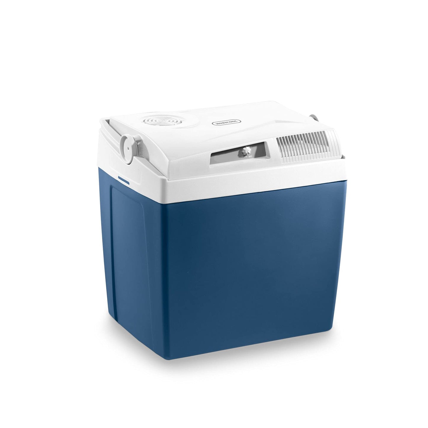 Mobicool ME24 Cooler, 23 liters, thermo-electric, 12V and 230V for car, truck, RV, boat, and outlet.