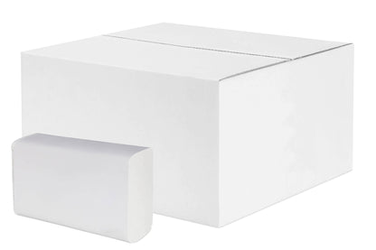 HERRMANN Interfold paper towels | 21 x 24 cm high white 2-ply | 3000 sheets | Interfold towels suitable for towel dispensers in restrooms, offices, practices, and studios