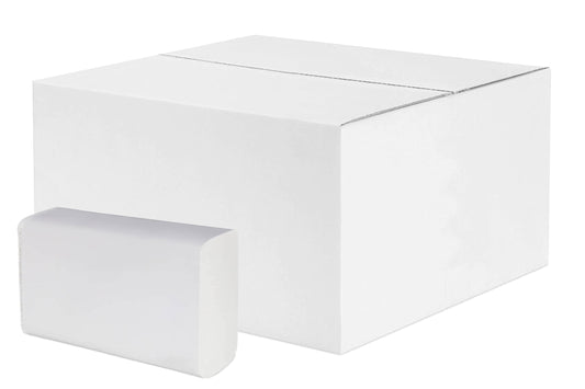 HERRMANN Interfold paper towels | 21 x 24 cm high white 2-ply | 3000 sheets | Interfold towels suitable for towel dispensers in restrooms, offices, practices, and studios