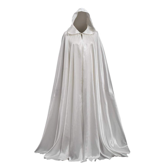 GRACEART Women's Hooded Cape Medieval Cloak Long Halloween Costume for Wedding Bride Evening Dress Bridal Gown