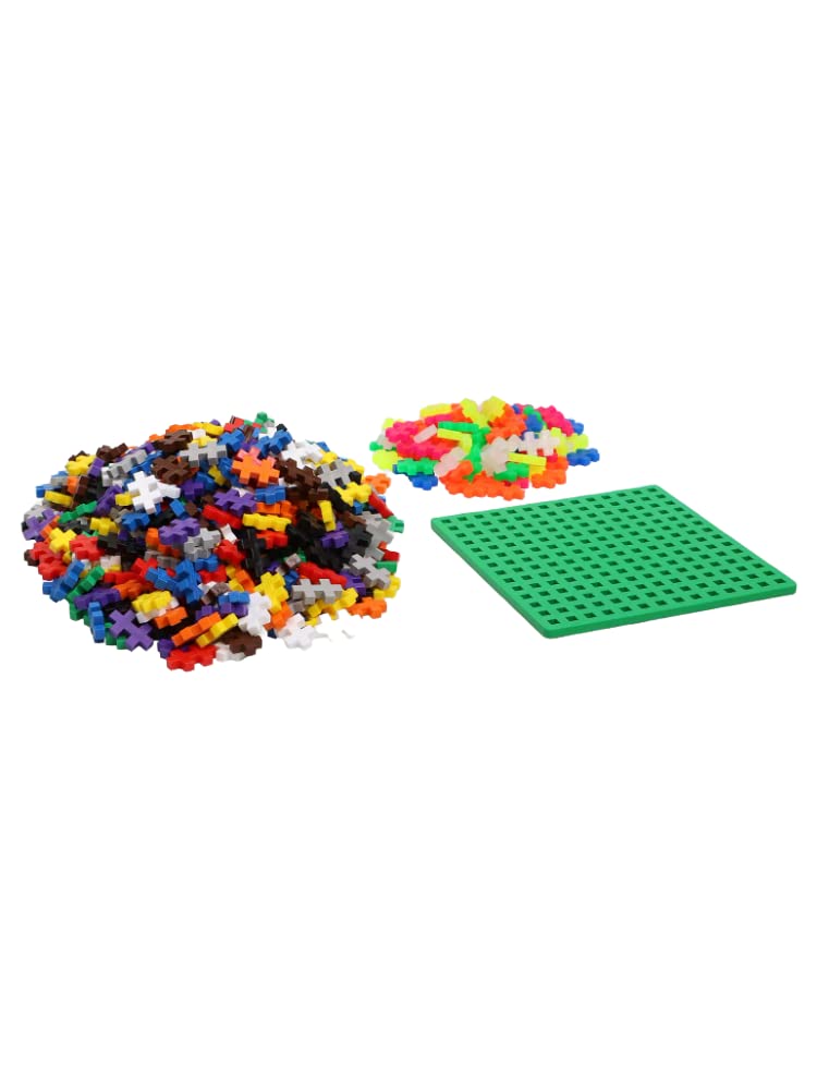Plus-Plus 9607002 awesome construction toy, Basic, 600 pieces, colorful & Creative Building Blocks Tube, T-Rex, Dinosaur, awesome construction toy, 100 pieces, 300.4200, assorted