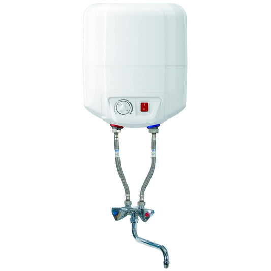 7-liter tankless undercounter hot water boiler with mixing faucet