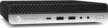 HP EliteDesk 705 G4 Mini PC Desktop, Windows 10 Pro Office 2021 AMD Ryzen 5 Pro 2400GE 3.20 GHz, RAM 16 GB SSD 240 GB (refurbished)