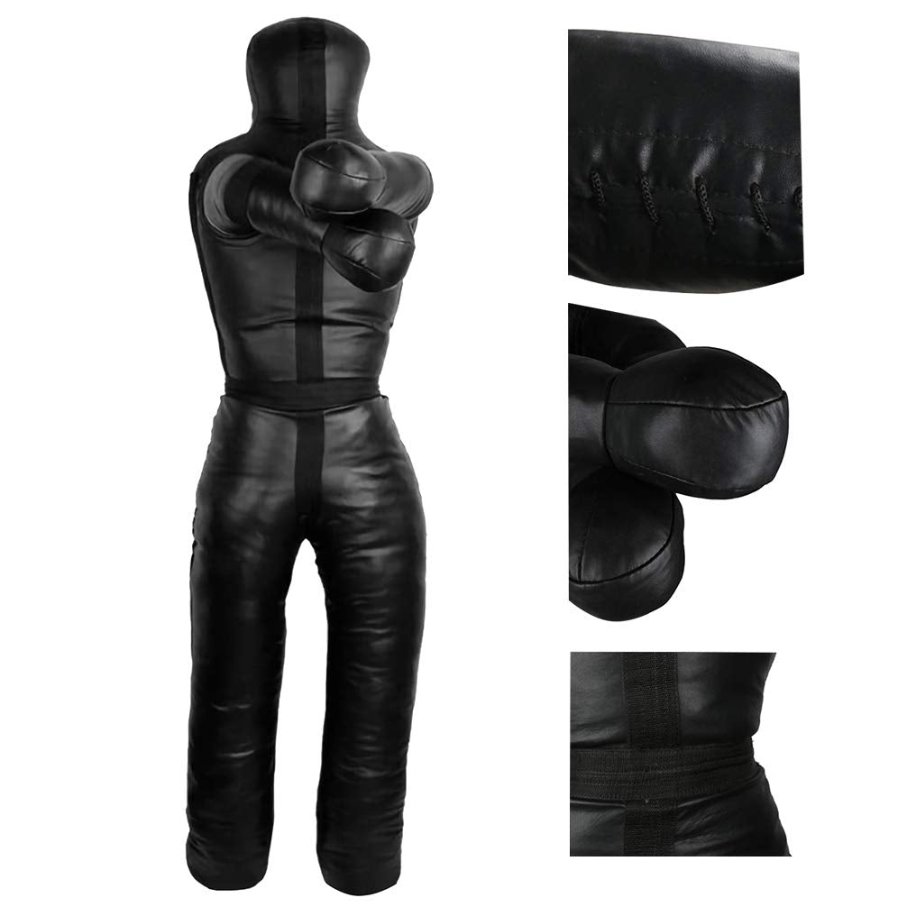 Aoneky Box-Dummies 1.8M, Filled Weight Up to 65KG - Grappling Dummy Punching Bag for Boxing, MMA, Judo, Martial Arts, Jiu-Jitsu, Wrestling (unfilled)